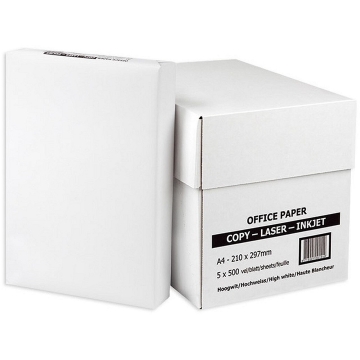 A4 Printing Paper - Multi-Purpose 75gsm - White - 5 Packs of 500 Sheets