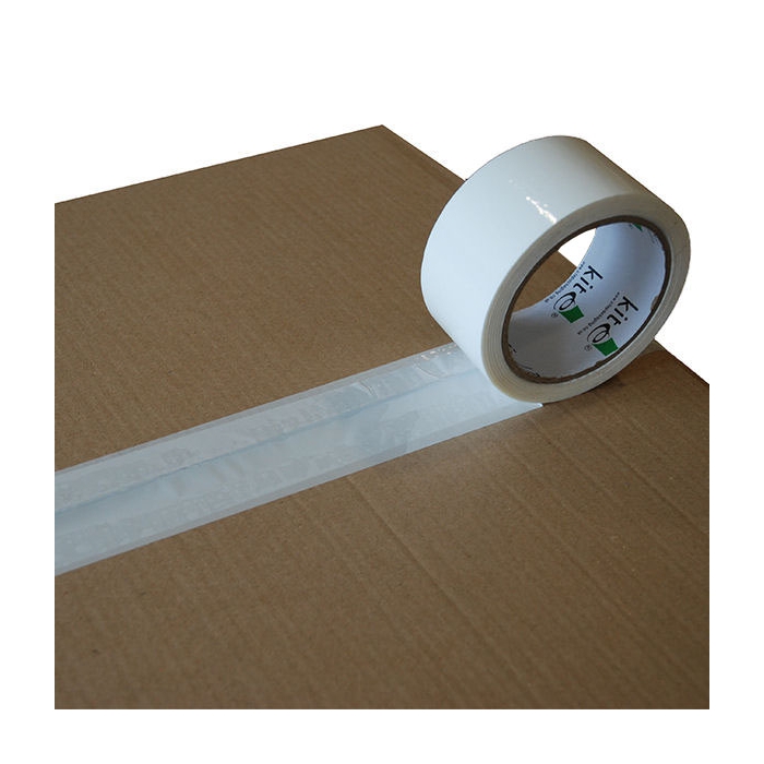 Kite White Noisy Polypropylene Acrylic Packaging Tape 36 Rolls of 48 mm x 66 m