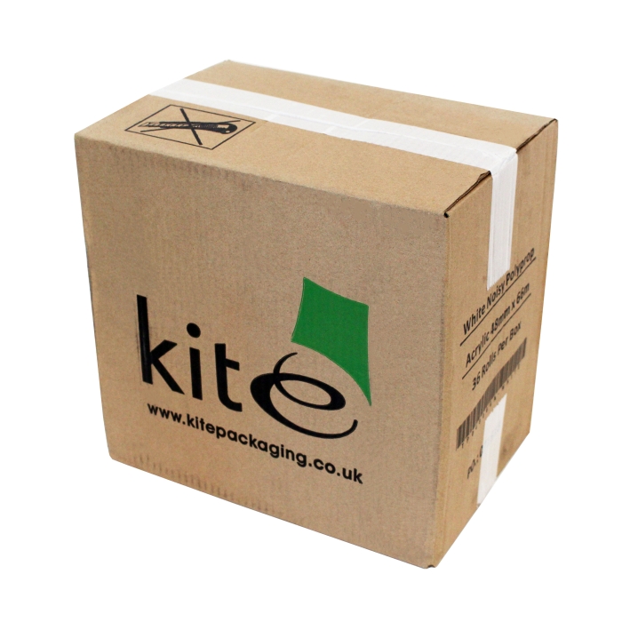 Kite White Noisy Polypropylene Acrylic Packaging Tape 36 Rolls of 48 mm x 66 m